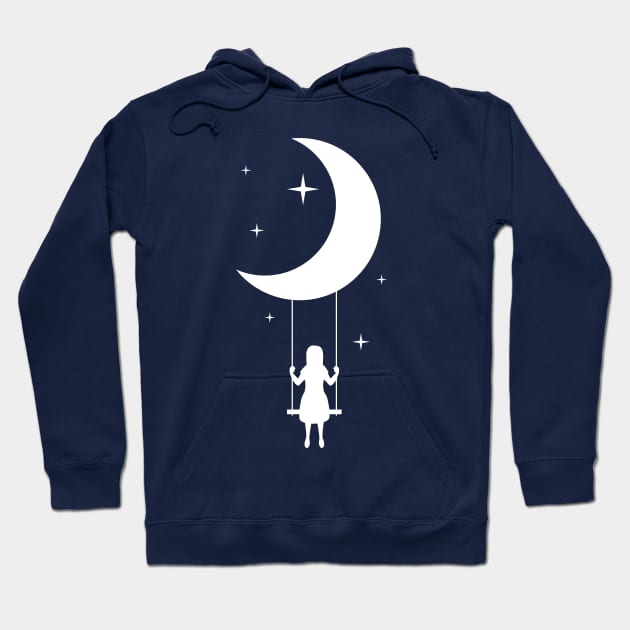 swing on the moon Hoodie by Ageman